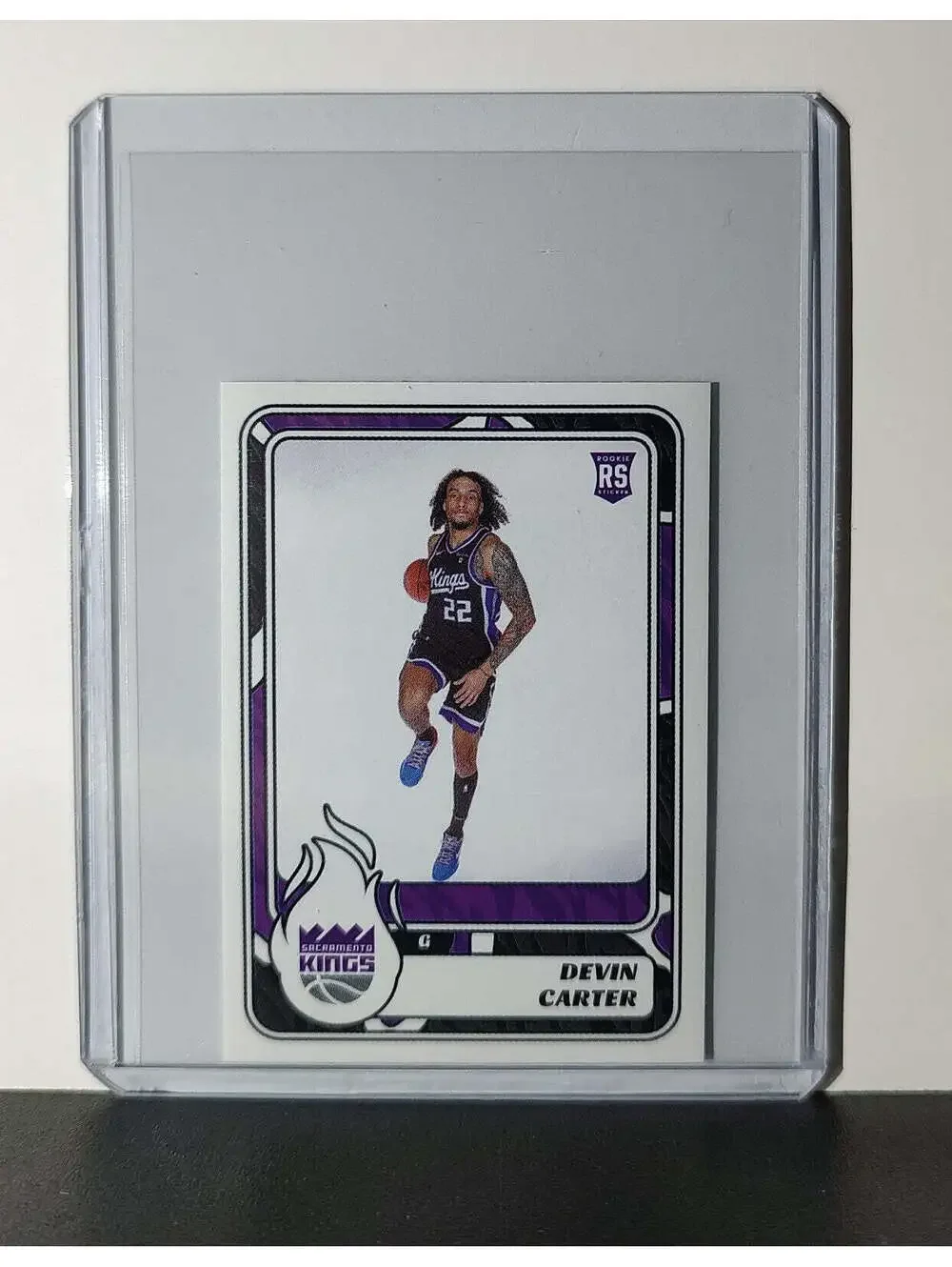 Devin Carter Rookie 2024-25 Panini NBA #460 Sticker Card Sacramento Kings